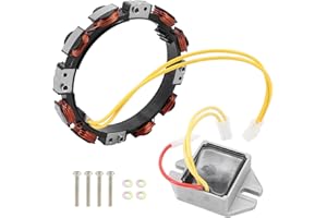 Tektall 592830 Alternator Stator for Briggs and Stratton 394890 Voltage Regulator, for John D D150 D155 D160 D170 E160 E170 E180 L111 L118 L120 GT235 GT235E LA155 LA165 LA175 LT166 Lawn Mower Tractor