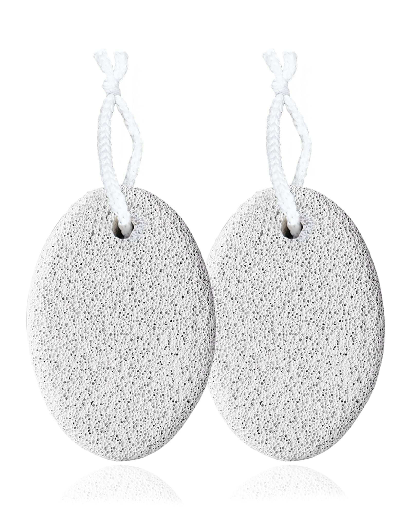 Pumice Stone 2 Pcs - Foot Pumice Stone for Feet Hard Skin Remover, Foot Scrubber Stone for Dead Skin, Calluses and Corns