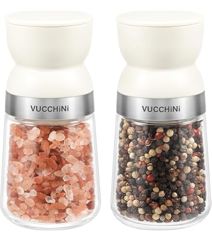 Lot De 2 Moulins à Poivre Et Sel En Acier Inoxydable De Qualité