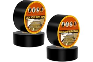 JOAPRIL Joist Tape for Decking 4 Inch x 50 Feet 4 Pack, Weatherproof Butyl Sealant Deck Joist Tape，Protects The Top of The Joist, Beam, and Wood