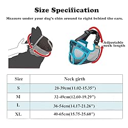 wintchuk Short Snout Dog Muzzle Mesh Bulldog Muzzle