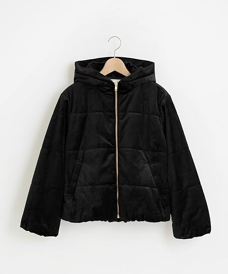 Amazon マジェスティックレゴン Majestic Legon ベロア中綿フードブルゾン M ブラック コート ジャケット 通販