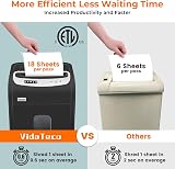 VidaTeco Maxshred OS-1605MF N Micro Cut Shredder 18 Sheets Auto Overheat view 7