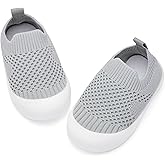 BACSAC Baby Toddler Unisex Infant Shoes Boys Girls Beige Mesh Breathable Non-Slip Soles 6-36 Months