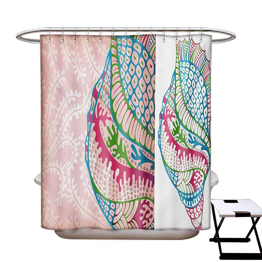 Amazon Com Seashells Shower Curtain Collection By Ornate Colorful