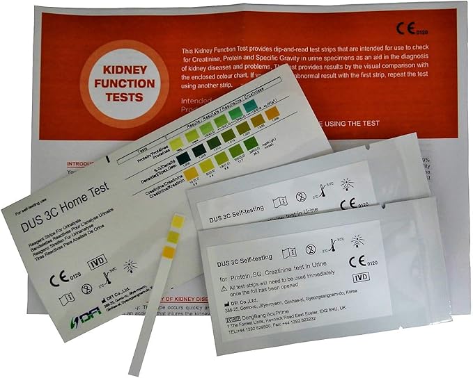 Amazon Com Home Kidney Function Urine Tests Pack Of 2 Tests Health Personal Care