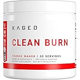 KAGED Clean Burn | Thermogenic Fat Burner Powder | CaloriBurn GP, L Carnitine, Coconut Water | Boost Metabolism, Energy, Focu