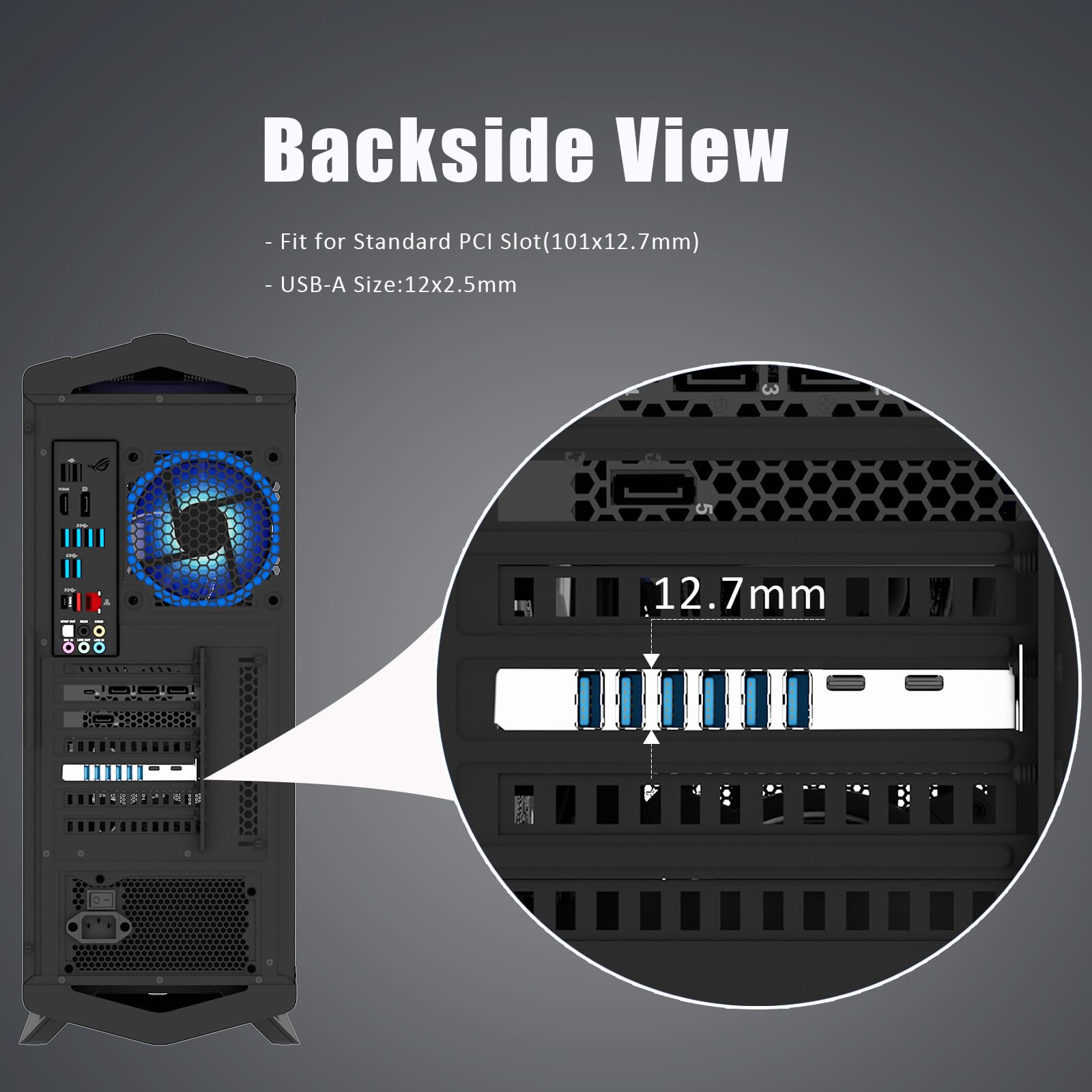 Glotrends U6A2C 8-Port (2 Type-C+ 6 X Type-A) Usb 3.0 5Gbps Pcie Expansion Card For Intel, Amd, And Arm Platform, Compatible With Windows And Linux (Not Support Mac Os) - View 7