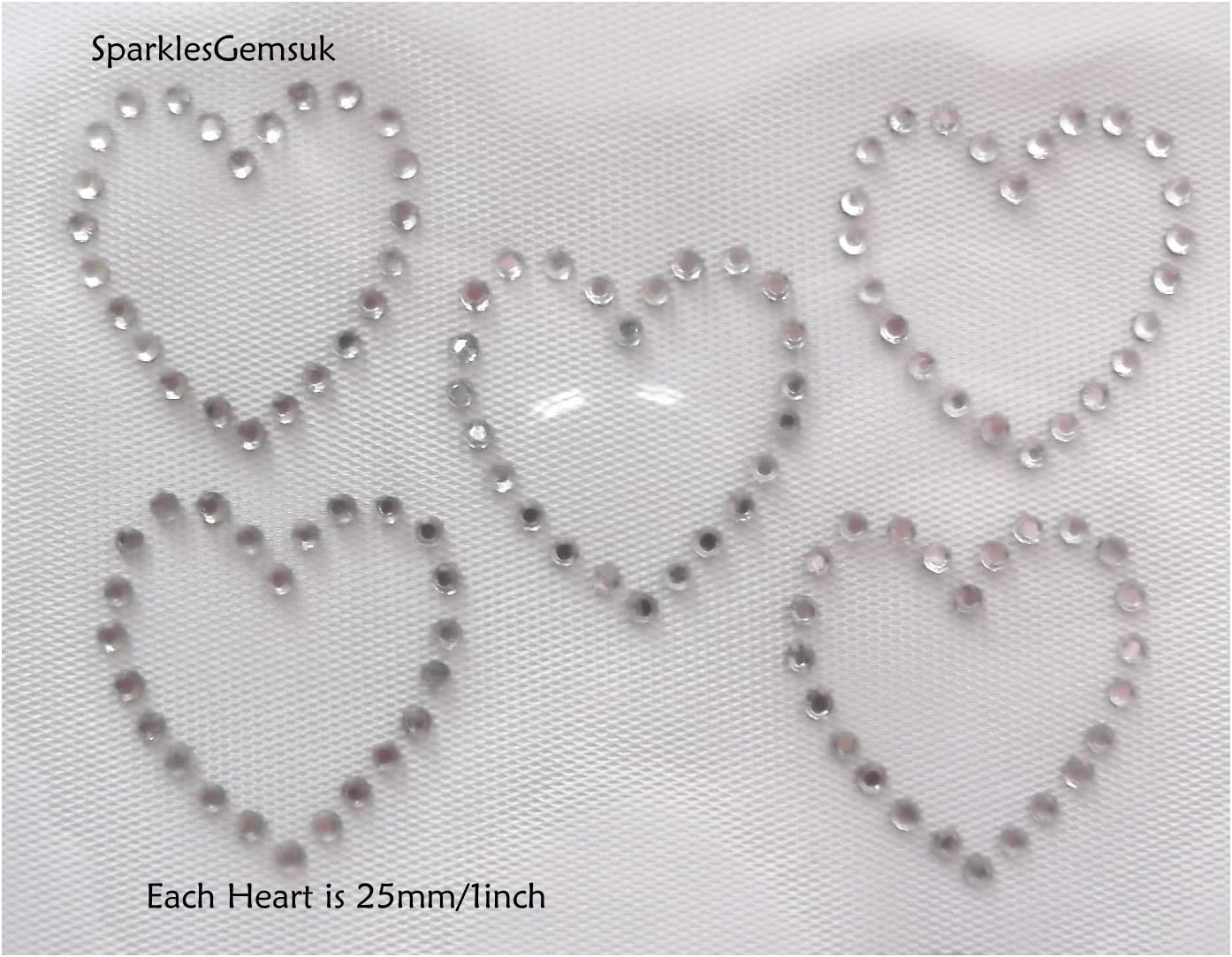 Sparkles Gems UK Diamante Rhinestone Motif Iron On Hotfix Transfer