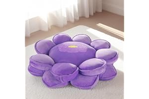 LANPU Lotus Flower Floor Pillows, Large Cushion Inspired by Lotus Flower Design, Decorative Seating for Living Room, Bedroom, and Lounge, Soft Washable Floor Cushion for Relaxation, and Family Activities