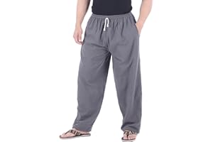CandyHusky Baggy Sweatpants Men Cotton, Drawstring Lounge Pants, Relaxed Fit, Ideal for Comfort