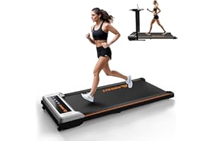 AIRHOT Walking Pad Treadmill, 2.5HP Under Desk Treadmill with Remote Control & LED Display, Quiet Desk Treadmill for Compact Space, Portable Treadmill for Home Office Use