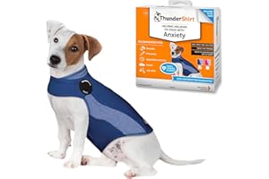 ThunderShirt for Dogs, Small, Blue Polo - Dog Anxiety Relief Calming Vest