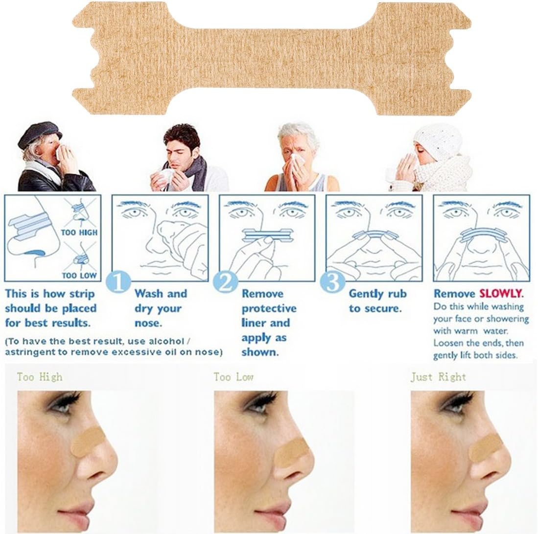 Breathe Right Nasal Strips for Reduce Snoring Better Breath Anti Snoring Improve Sleeping 66mm*19mm (300): Health & Personal Care