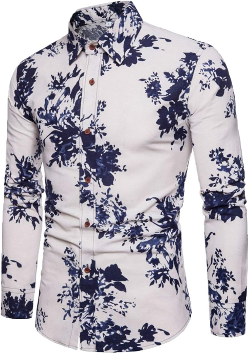 mens long sleeve hawaiian dress shirts