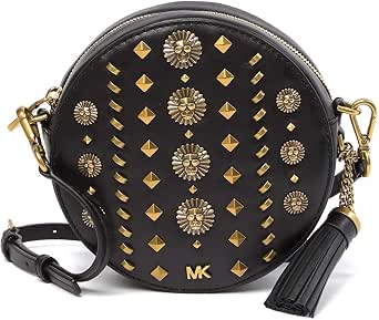 Amazon.com: Michael Michael Kors - Bolso de mano para mujer, diseño redondo,  tamaño mediano, color negro : Ropa, Zapatos y Joyería