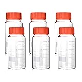 Kestun 6 Packs 1000ml Wide Mouth Graduated Round