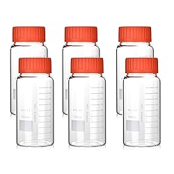 Kestun 6 Packs 1000ml Wide Mouth Graduated Round