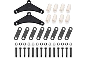 SIAPUPY Trailer Shackle Kit, Heavy-Duty Trailer Leaf Spring Kit for Double Eye Springs (3.5K-7.2K Axles), 312L Shackle Straps, with Installation Hardware and Anti-Rust Coating, Durable Trailer Repair Parts