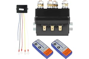 CHABUSHI 12V 500A Winch Solenoid Relay Contactor Wireless Remote Control Winch Switch for ATV UTV 8000-15000lbs Replacement for 63070 74900 2875714