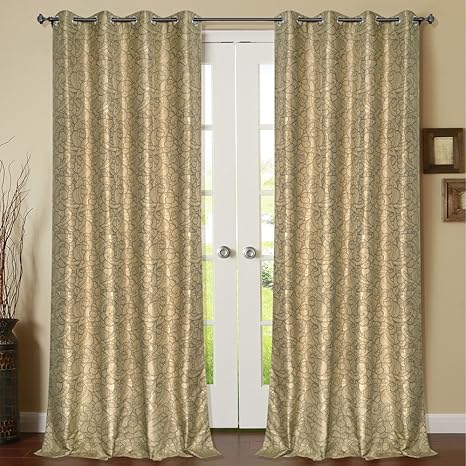 Buy Deco Window Set Of 2 Eyelet Window Curtain 52 X 60