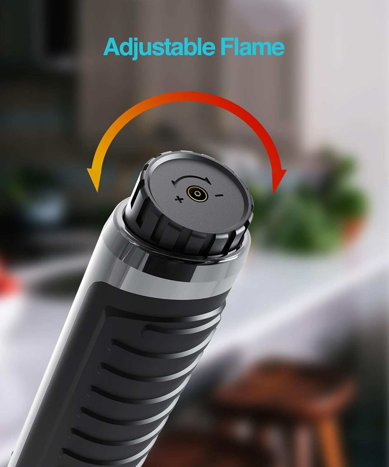 RONXS Torch Lighters, Butane Lighter Long Lighter, Adjustable Multipurpose Lighter Refillable for Grill BBQ Camping(Butane Not Included) Black: Kitchen & Dining