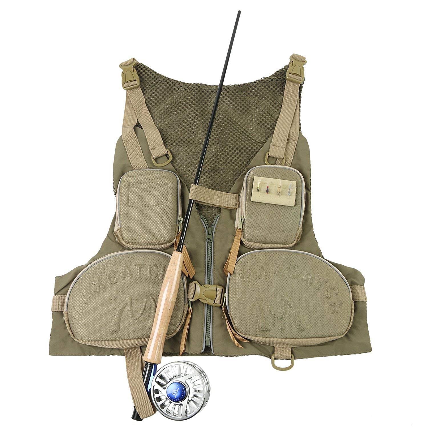 MAXIMUMCATCH Access Fly Fishing Vest Adjustable Size Ultra-light Pack