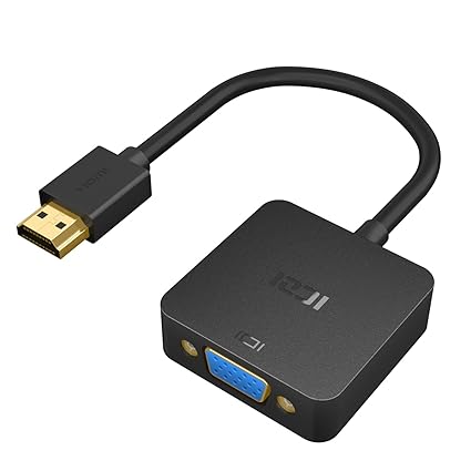 ICZI Convertidor de adaptador de cable HDMI a VGA chapado en oro ...