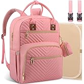 Tenot Baby Diaper Bag Backpack, Travel Diaper Bags for Baby Girl Boy Large Capacity Baby Bag Backpack for Women Light Pink