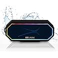 Altec Lansing Magnetic Bluetooth Speaker HYDRAJOLT 2.0, Waterproof IP67, 12W Output Power, 16H Battery, Multicolor LED, 100ft Wireless Range, Voice Assistant, USB-C Quick Charge