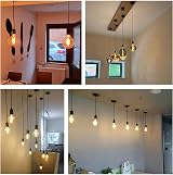 Caldarax 2 Pack E27 Pendant Light Fitting with 100cm Adjustable Cable Black view 6
