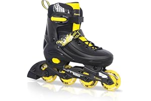 MammyGol Adjustable Inline Skates for Kids Youths Adults, All Wheels Light Up, Indoor and Outdoor Blades Roller Skates for Boys Girls Teen Beginners