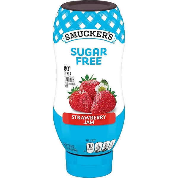 SMUCKER’S SUGAR FREE STRAWBERRY SQUEEZABLE JAM, 16.5 OUNCE