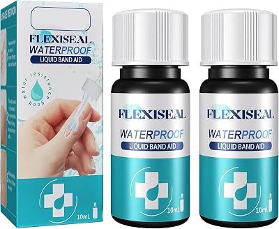 New Skin Liquid Plaster 10ml 2pc Waterproof Breathable Quick-Dry Gel Bandages