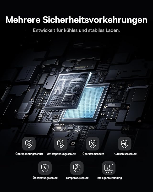 AC22 Mini Powerbank 10000mAh, 45W PD Schnellladung, Externer Handyakku mit integriertem USB-C Kabel & LED-Digitalanzeige, Ultra Mini im Taschenformat für iPhone Duo/18/17/16/15, Samsung S26/S25