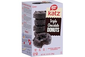 Katz Gluten Free Triple Chocolate Donuts | Dairy Free, Nut Free, Soy Free, Gluten Free | Kosher (1 Pack of 6 Donuts, 13 Ounce)