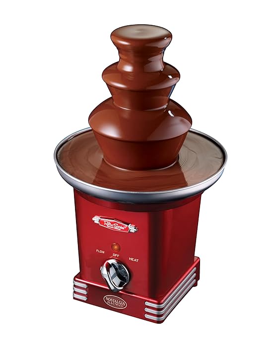 Nostalgia RFF600RETRORED Retro Series 3-Tier Chocolate Fountain