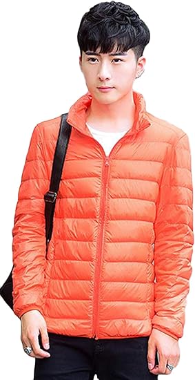 Amazon Alhyla メンズ ダウンジャケット 超軽量 ビジネスコート 中綿コート ショート丈 中綿ダウン メンズ 秋 冬着 スリム ファション 韓国風 ダウンコート おしゃれ 綿服 コート ジャケット 通販