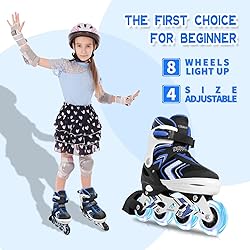 Nattork Roller Skates for Boys with Full Light up