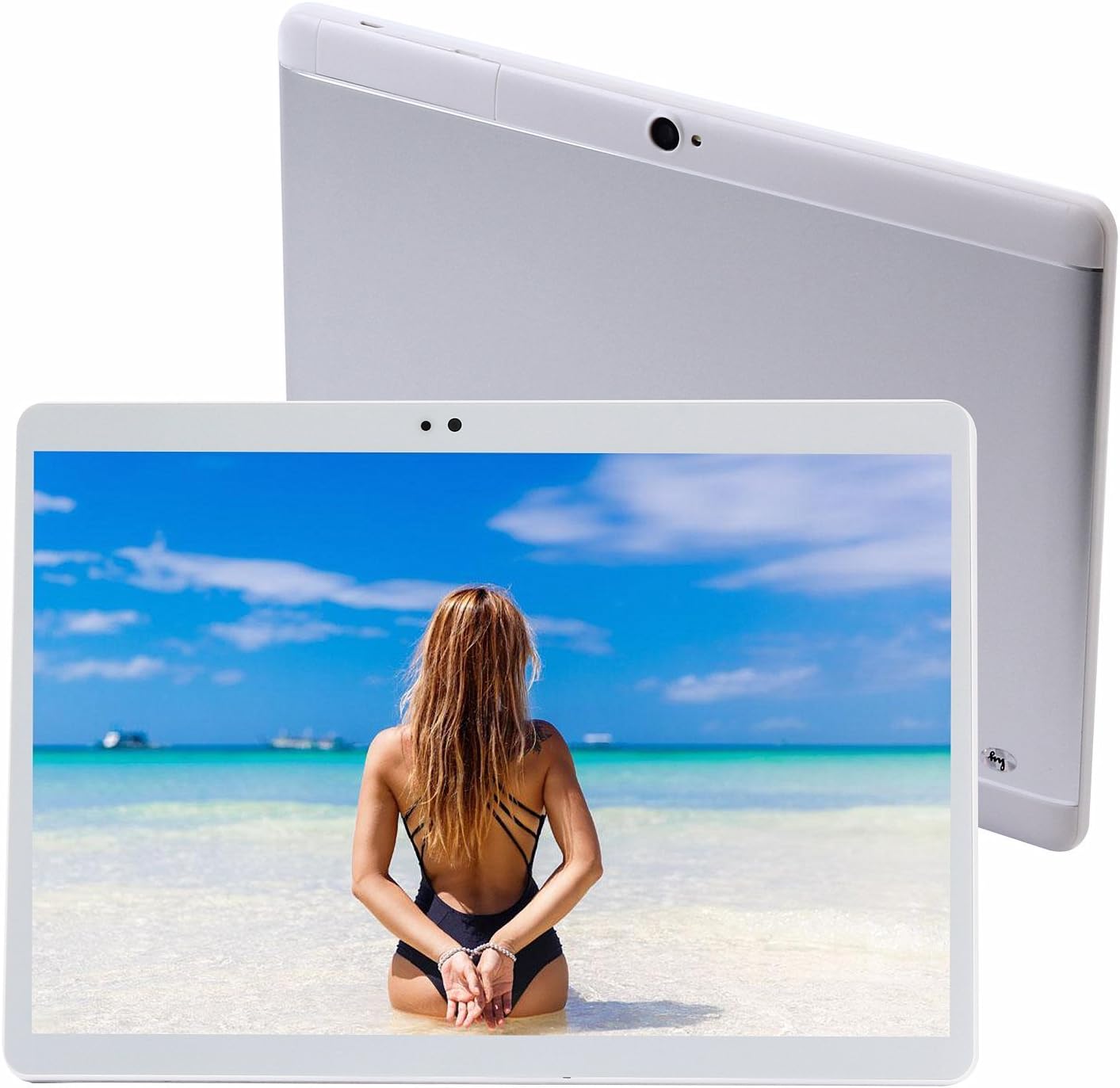 10.1 inch 3G Phablet The Tablet Android 6.0 GPS Octa Core 1280x800 IPS Bluetooth RAM 2GB Storage 32GB 8.0 MP 3G Phone Call Tablets PC Dual sim card TYD-108 (Silver)