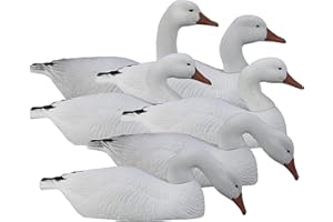 Higdon Outdoors Full-Size Half Shell Snow Goose Decoys for Waterfowl Hunting | 6pk