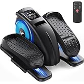 MERACH Under Desk Elliptical Machine, Ellipse Leg Exerciser for Seniors Adults Fully Assembled, Portable & Quiet Electric Sea