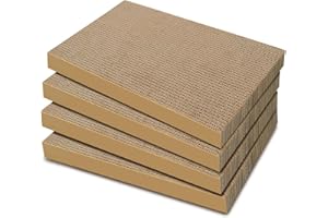 AGYM Cat Scratchers 4 Packs Refill Cat Scratching Pad Cardboard for Indoor Cats and Kitten, Large Size Cat Scratch Pad Board Easy for Cats to Scratch