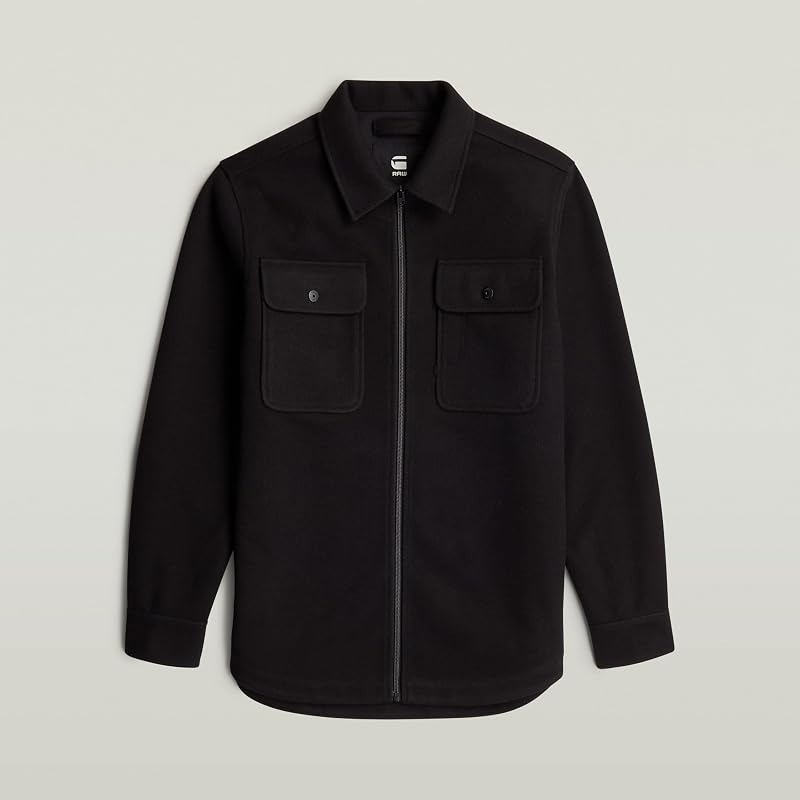 Gpo Zip Overshirt, Nero (Dk Black D25825-D200-6484), XL Uomo