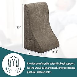 baibu Memory Foam Reading Pillow Ergonomic Back
