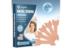 100 Counts Nasal Strips to Stop Snoring，Anti Snoring Nasal strips，Nose Strips for Breathing,Improved Airflow，Reduction Snorin