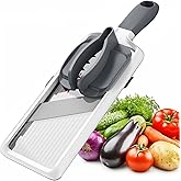 Multi Vegetable Slicer-Safe Mandoline slicer for kitchen,Adjustable Stainless Steel Blade,Cutter for Fruits and Vegetables,Ca