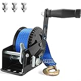 AOFCRELI Boat Trailer Winch 1600LBS Hand Winch with
