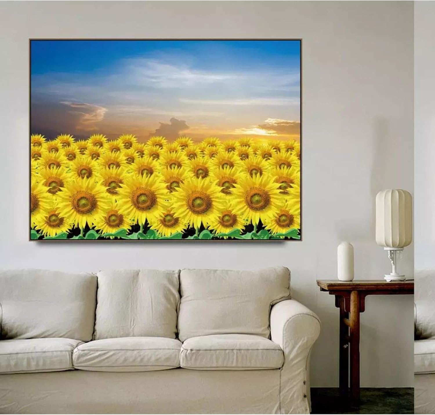 N/A Pintura Decorativa en Lienzo Girasoles Lienzo Pintura Cartel de
