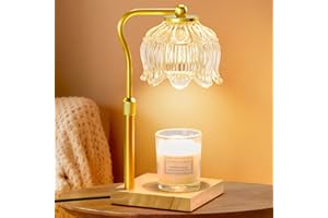 Candle Warmer Lamp with Timer, Dimmable Candle Warmer for Jar Candles, Christmas Gifts for Women Mom, Height Adjustable Wax M